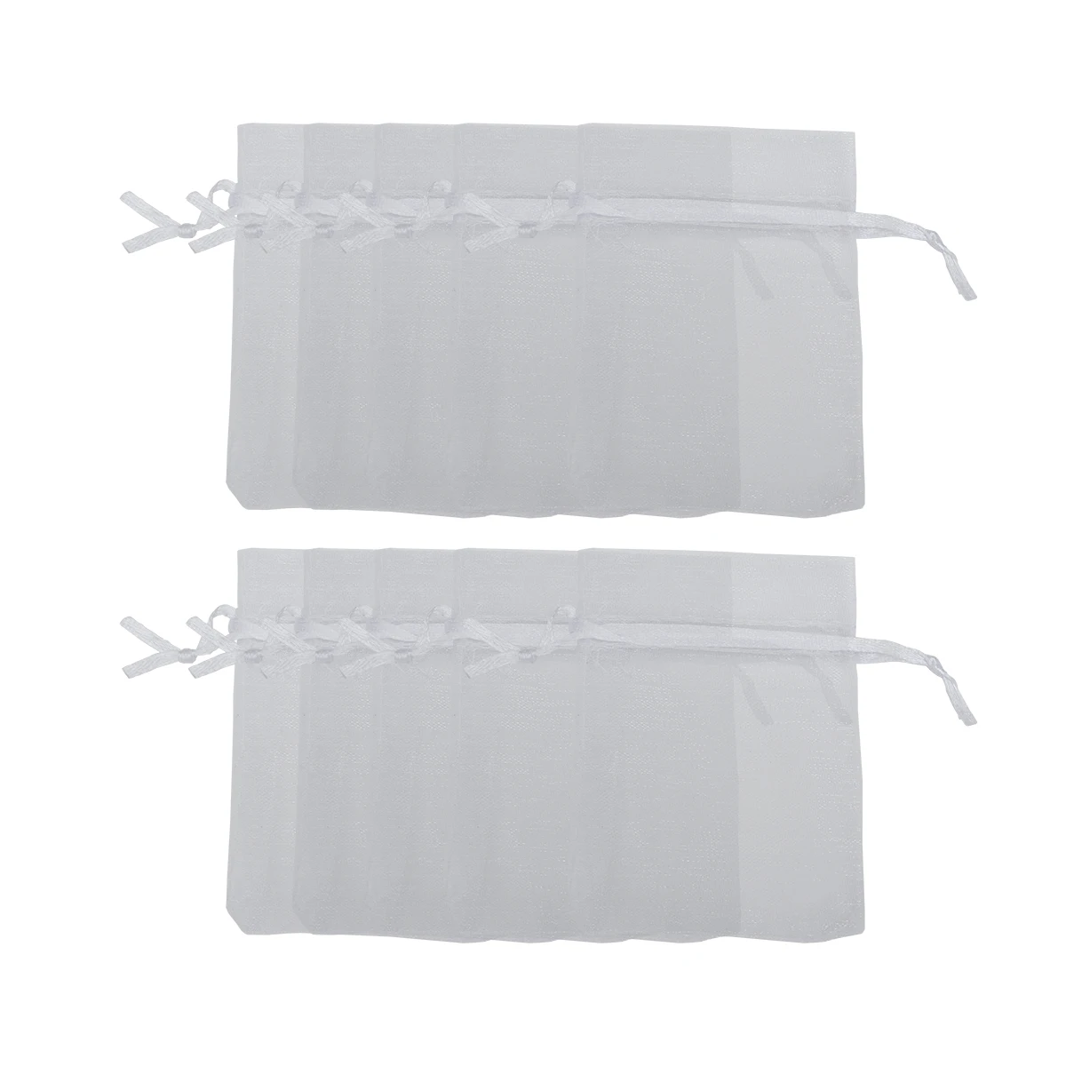 

100Pcs Organza Drawstring Gift Bags Wedding Favor Jewelry Pouches Rectangular Packaging Bags For Retailers Jewellery Makers