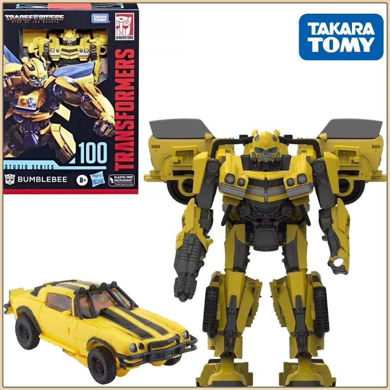 In Stock TM Transformers SS Series SS-100 Bumblebee (ROTB) Collect Figure Anime Robot Anime Action Models Kid Gifts Stitch