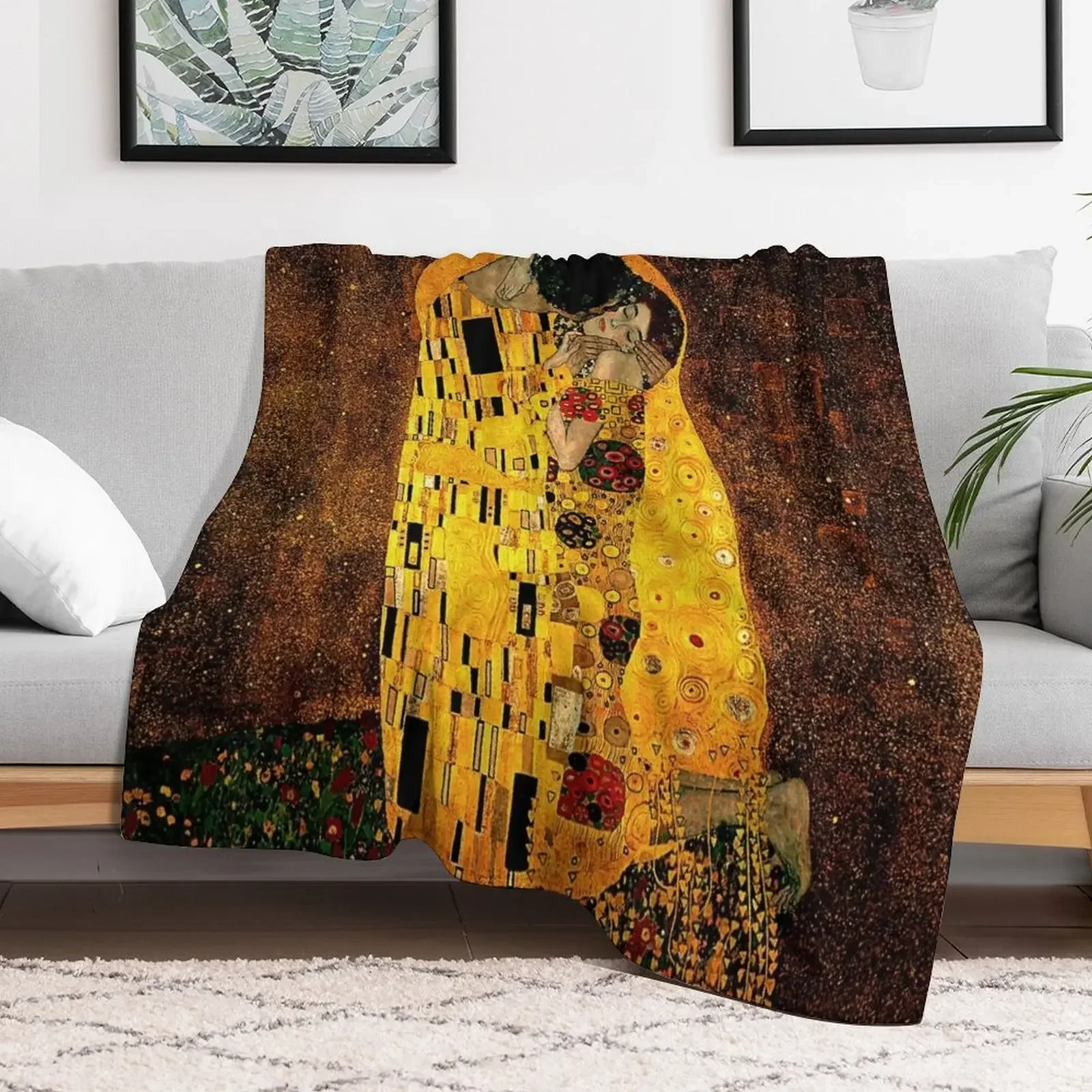 

Gustav Klimt The Kiss Throw Blanket Single Vintage Weighted Blankets