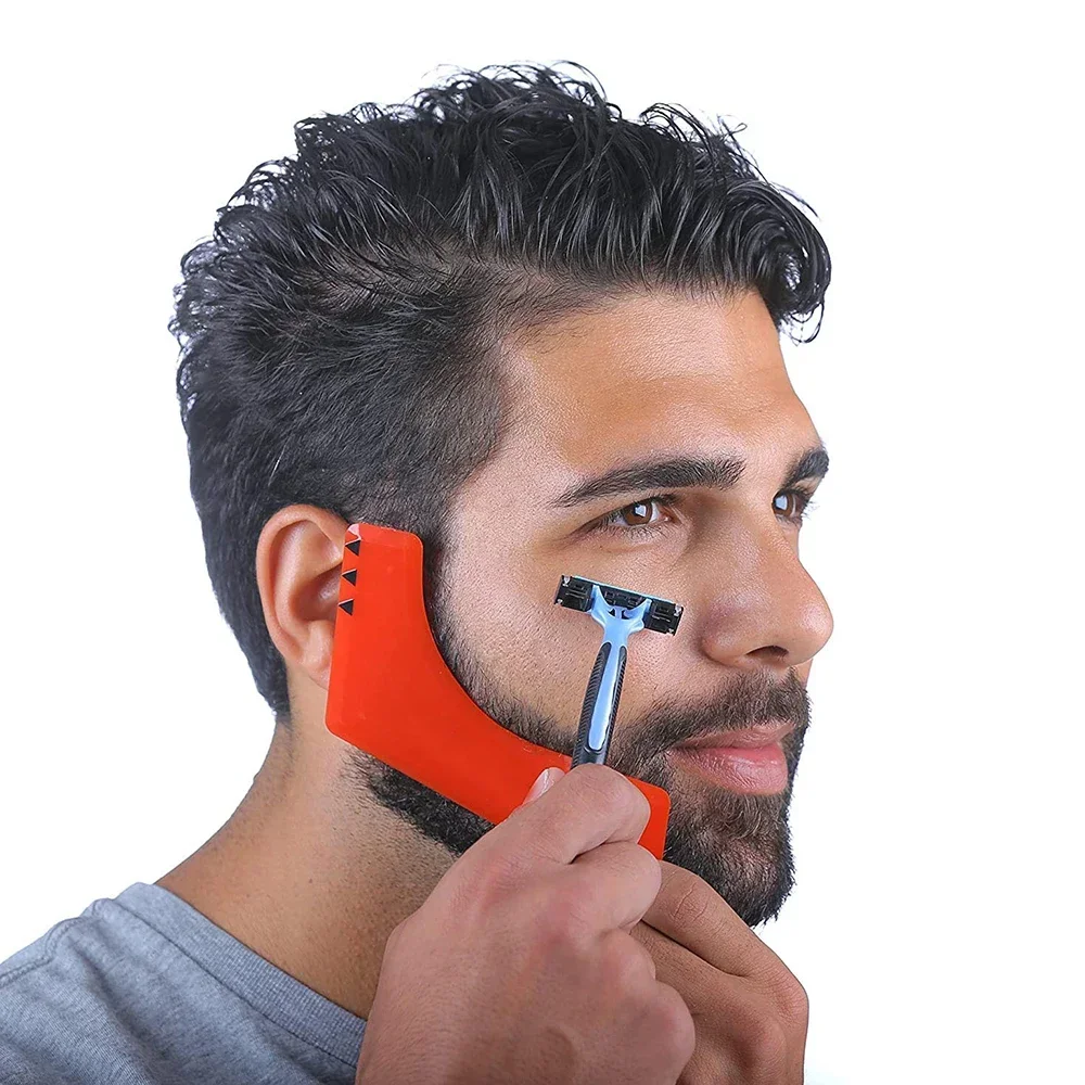 Haircut Kit Beard Hair Goatee Neckline Shaving Template Hairline Beard Shaping Tool Hair Cutting Grooming Kit Barber Supplies