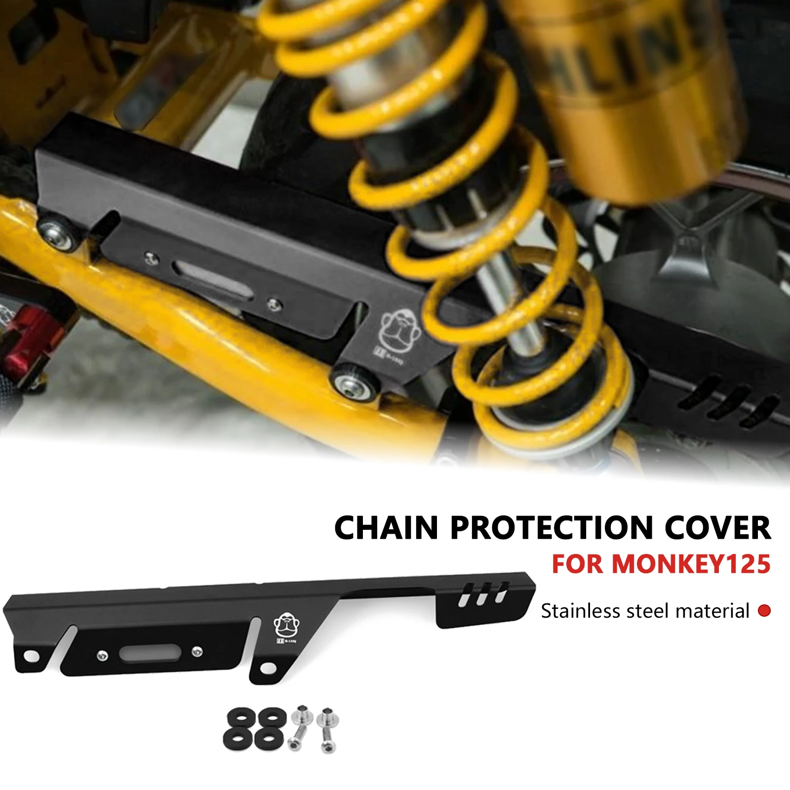 

For Monkey125 2018-2024 Monkey 125 2024 Motorcycle Belt Guard Cover Protector Chain Guard Chain Belt Cover Accessories