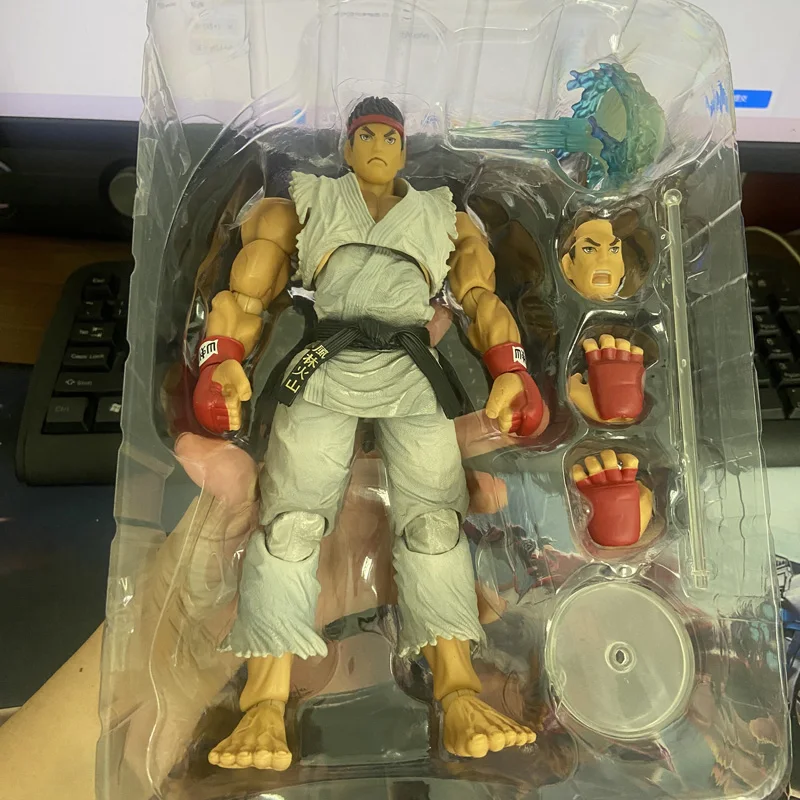 Play Arts Kai Street Fighter Ryu Ken Gouki Akuma Action Figure Anime Game Figurine Movable Model Toys Gifts 22cm 4 types Stock