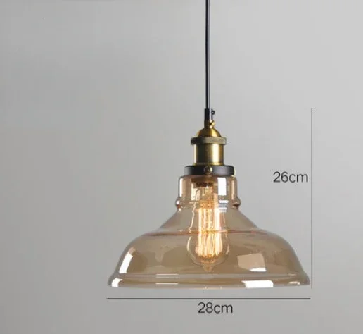 Clear Grijs Amber Kleur Vintage Hanger Eetkamer Glas Opknoping Lamp Rusland Loft Armatuur Moderne Slaapkamer Verlichtingsarmaturen