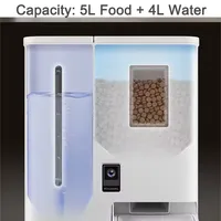 Pet Supplies with Smart Control Slow Feeder Large Capacity 4L & 5L Automatic Cat & Dog Food & Water Feeder with Camera