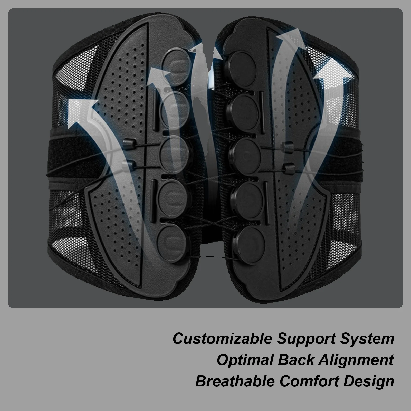 

Women Back Support Adjustable Lumbar Support Belt Back Brace Breathable Waist Relief Wrap Soothing Belt For Exercise Long