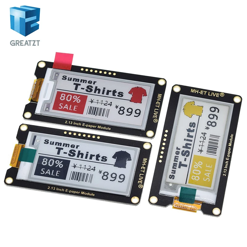 

2.13" 2.13 Inch Epaper Module E-paper E-Ink EInk Display Screen SPI Support For Arduino UNO STM32 Raspberry PI ESP32