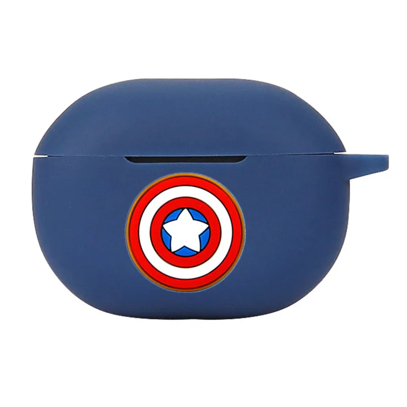 Disney Marvel หูฟังสำหรับ SoundPEATS MiNi Pro การ์ตูนซิลิโคนหูฟังไร้สายบลูทูธเปลือกป้องกัน Hook