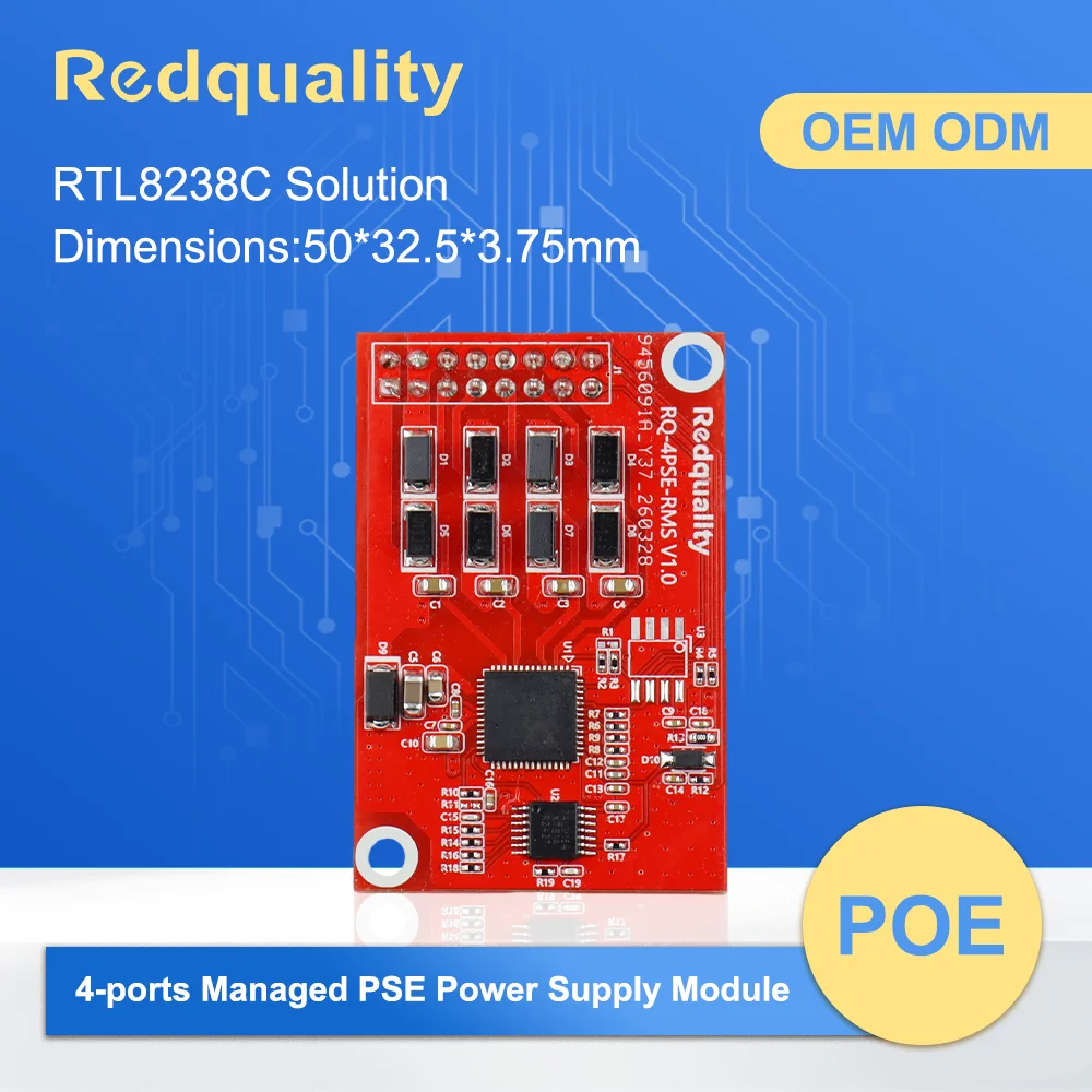 MINI POE Switch PCBA Board Ethernet Module Customizable Finished Product Embedded Installation POE PCB For CCTV Security System