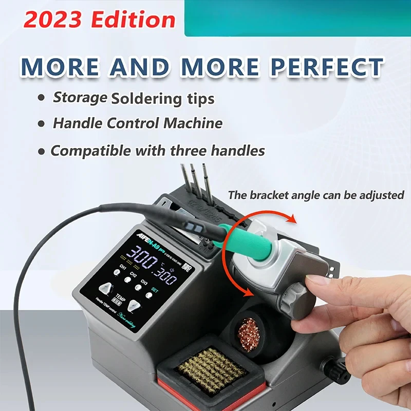 A9PRO Soldering Station Compatible SUGON Soldering Iron Tip 210/245/115 Handle Control Temperature Welding Rework Station