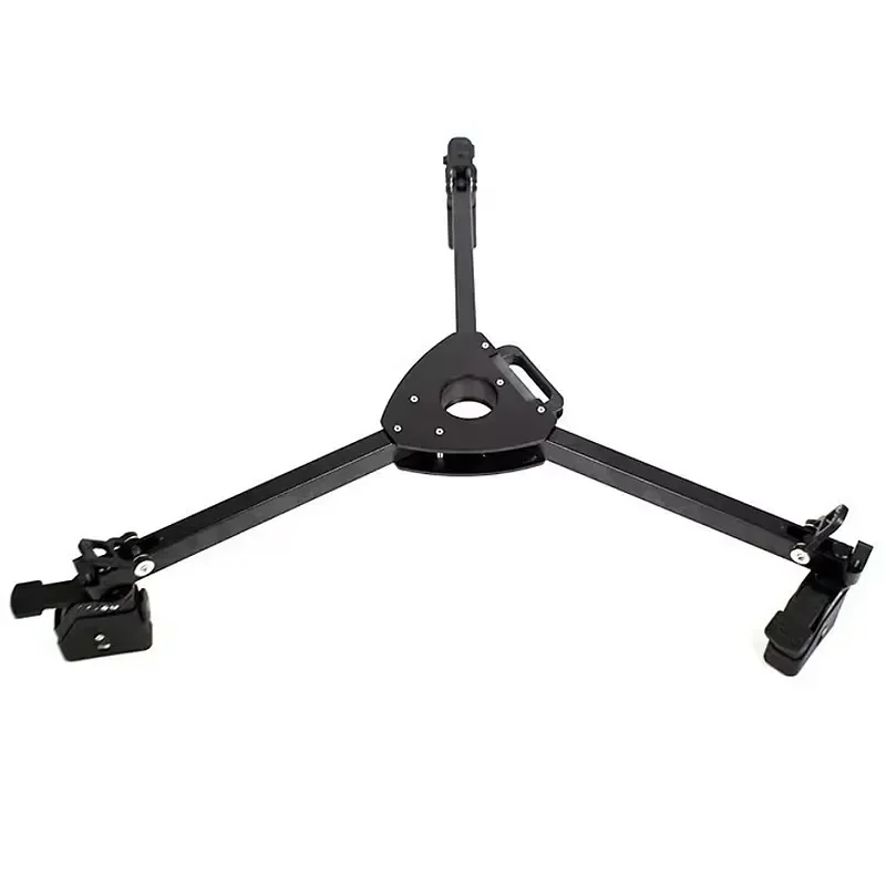 Heavy Duty Camera Tripod with Wheels 100kg Payload Foldable Professional Video Stand Rubber Feet for DSLR Camcorder Studio