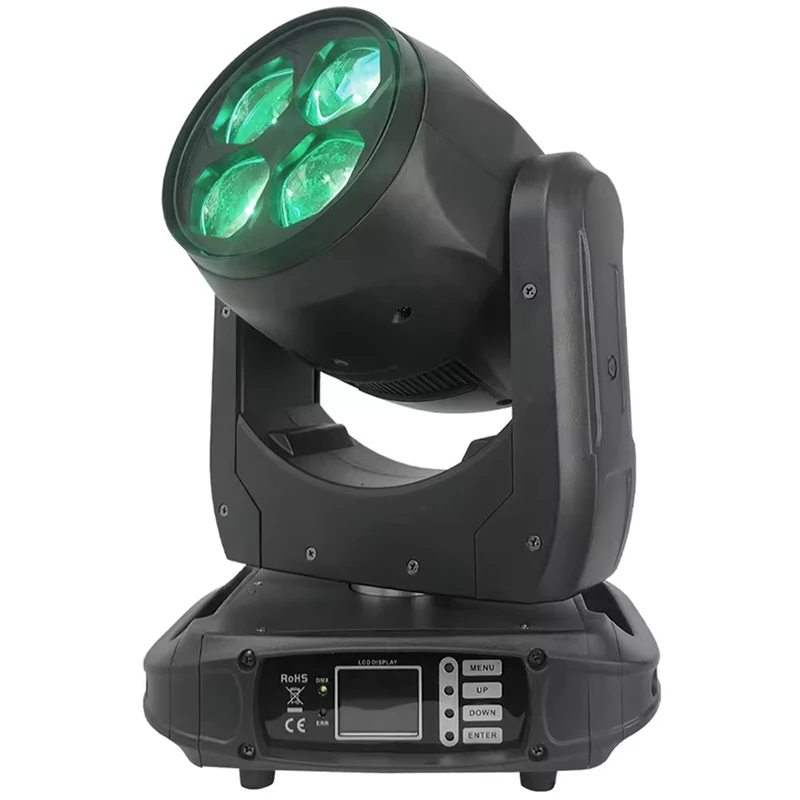 Jacmui Moving Head Light Dj Lights Disco Stage 4PCS*40W RGBW 4IN1 LED Bee Eyes Zoom Professional Stage Lights