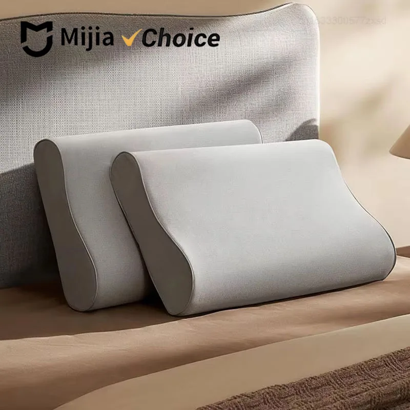 

Mijia Slow Rebound Memory Cotton Neck Pillow Pro Soft Breathable Antibacterial High Low Curve Sleeping Memory Pillow