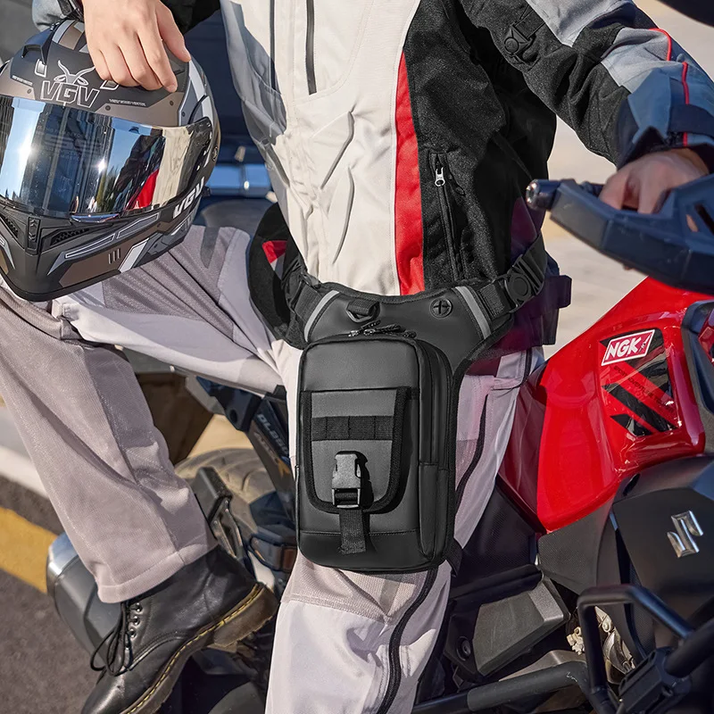 New Splash-proof Men's Backpack Multifunctional Leg Bag Tactical Outdoor Fanny Bag Power Kit Men's Cycling Motorcycle Backpack