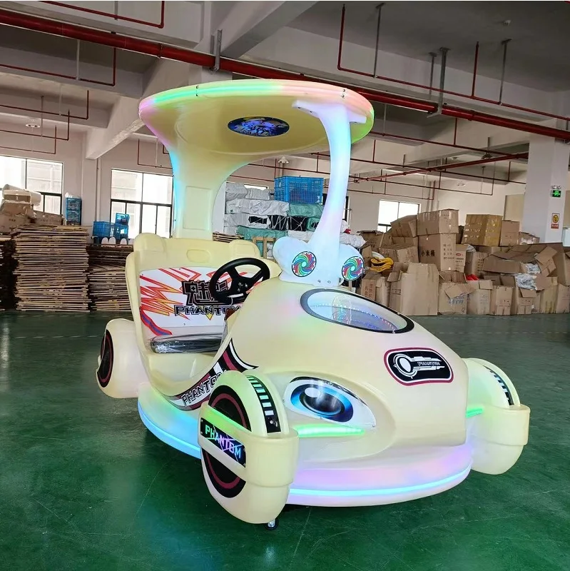 Amusement park attractive kiddie rides Roof Phantom electric battery bumper cars Entertainment Equipment for kids and adults