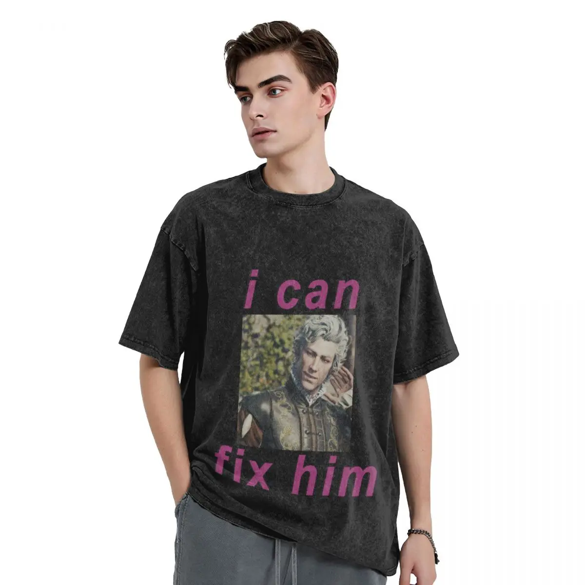 

Astarion I can fix him T-Shirt rapper graphic tees summer tops cheap stuff customs men graphic t shirts