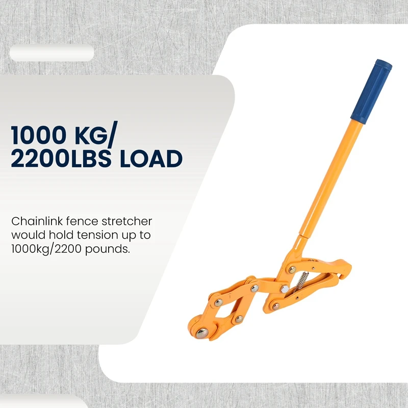 Top Sale Chain Strainer Fence Repair Compact Tool,Barbed Wire Tightener 47.25 Inch Chain Capacity 2200Lbs Barbed Wire Stretcher