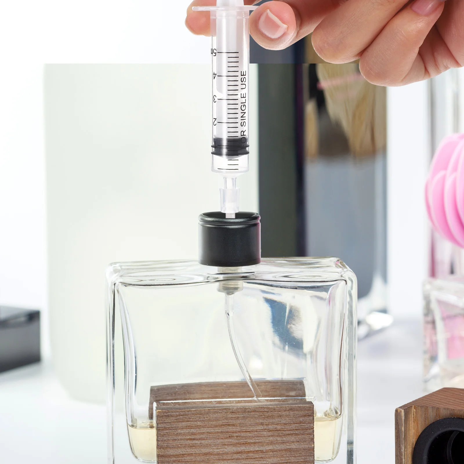 

20Pcs Perfume Refill Pump Tools 5ml Plastic Universal Dispenser Adapter for Perfume Bottle Transfer Fragrance Sample Refill Pump