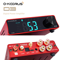 O-NOORUS D3 TPA3255 Stereo Power Amplifier 300Wx2 with Bluetooth USB Optical Coaxial AUX,Bass Treble For Home Theater