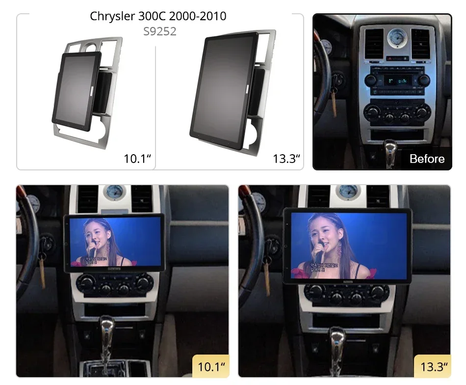 1920*1080 13.3'' Ownice Android10.0 Car Multimedia for Chrysler 300C 2000-2010 Auto Radio Audio 4G LTE 360 Optical Coaxial