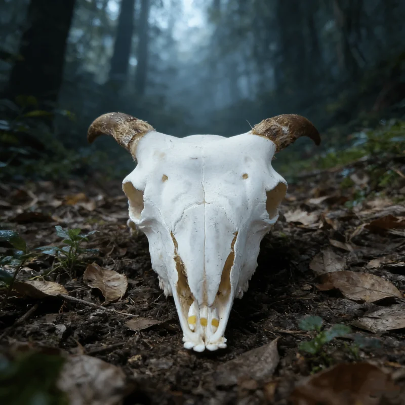 1 PC Real Skull Crafts sheep Skull for DIY Decorative Collection Educational Taxidermy Teaching Model Display
