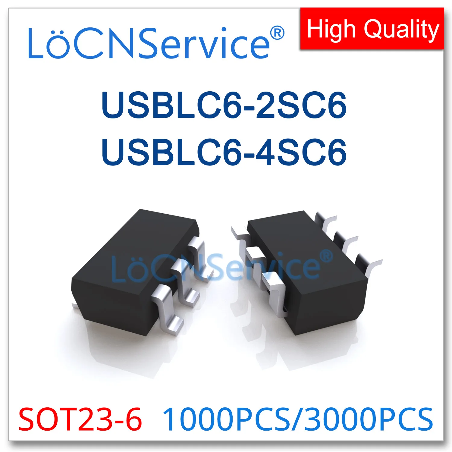 

LoCNService 1000PCS 3000PCS USBLC6-2SC6 USBLC6-4SC6 SOT23-6 blc6 USBLC6-2, сделано в Китае, высокое качество ESD