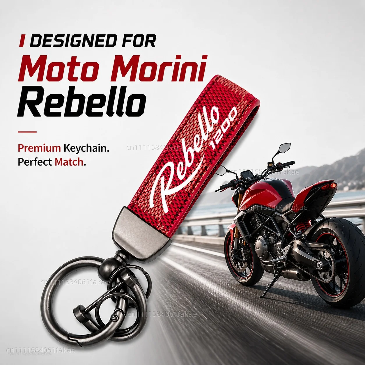 For Moto Morini Rebello 1200 2012-2018 Motorcycle Keychain Leather Key Ring Custom Logo Gift for Rider Men Women Accessories