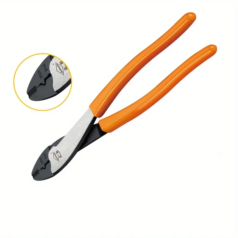 Imagem -06 - Multifuncional Wire Stripper para Eletricistas Alicate de Crimpagem Descascador de Fios Manuais Aço de Alto Titânio Ferramentas Manuais Cortador de Cabos 1pc