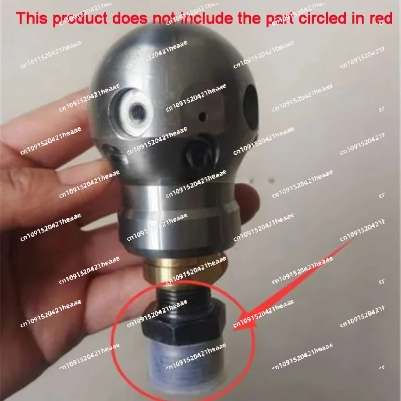 Suitable for Stainless Steel Ceramic Nozzle High Pressure Cleaning Rotary Mine Nozzle Pipeline Unclogging Internal Thread G3/8 