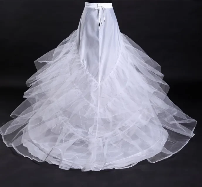 Jupon crinoline pour robe de train ligne A, sous-jupe de mariage, accessoires de mariage, chemise 2, 2 cerceaux