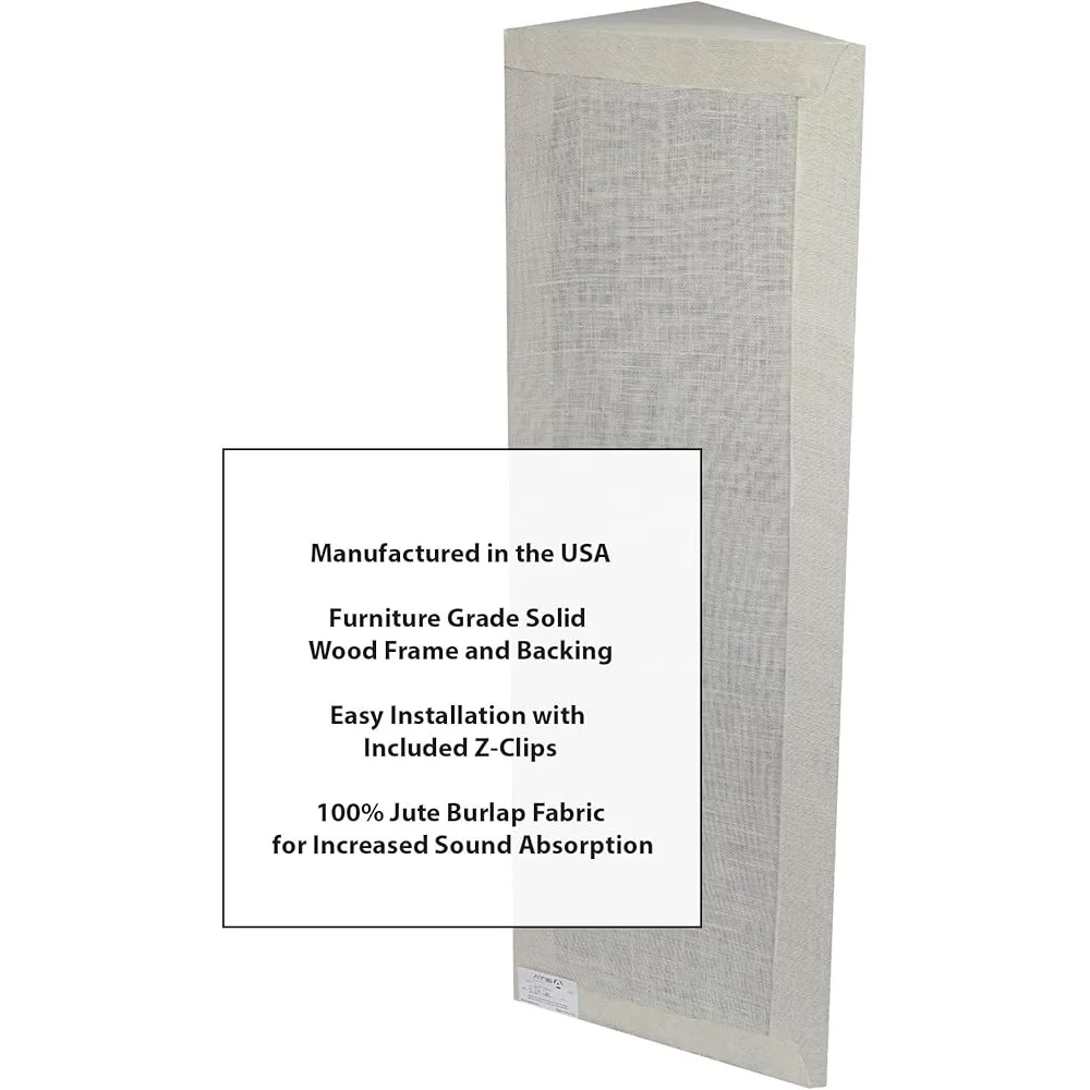 Professional Studio Acoustic Panel Full Range Frequency Corner Bass Trap Sound Absorbing Noise Reduction Easy Installation