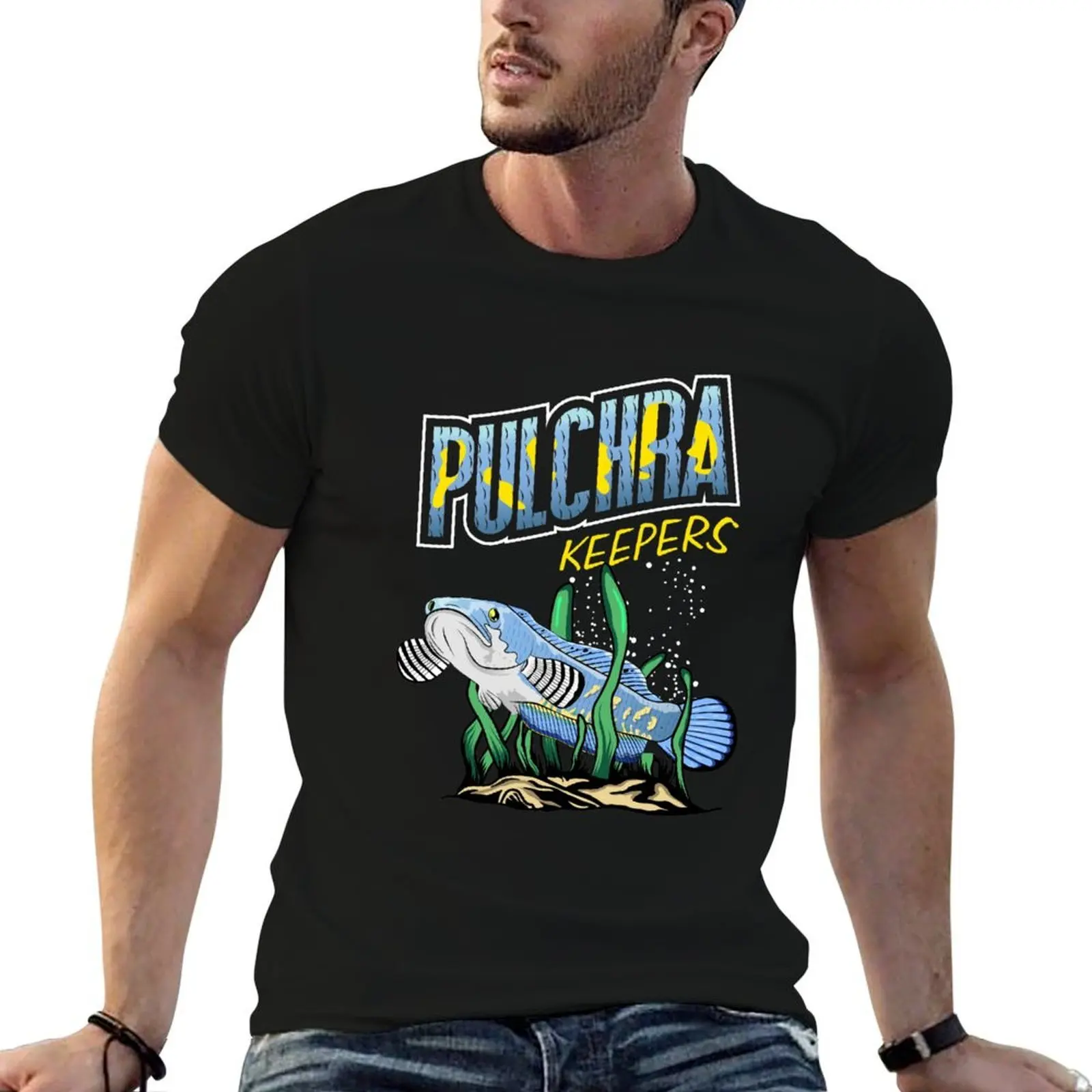 

Channa fish Pulchra Predator Fish Keepers Snakehead Fish T-Shirt funny t shirts dark humor t shirts for man cotton funny T-Shirt
