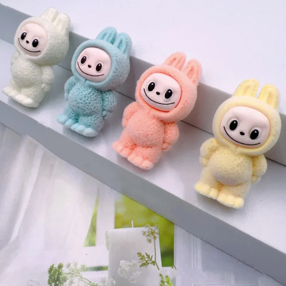 3D Plush Toy Cartoon for Labubu Series Mini Flocking Exquisite Cute Doll Gift Pendant Accessories Decoration Kawaii Toys Gift