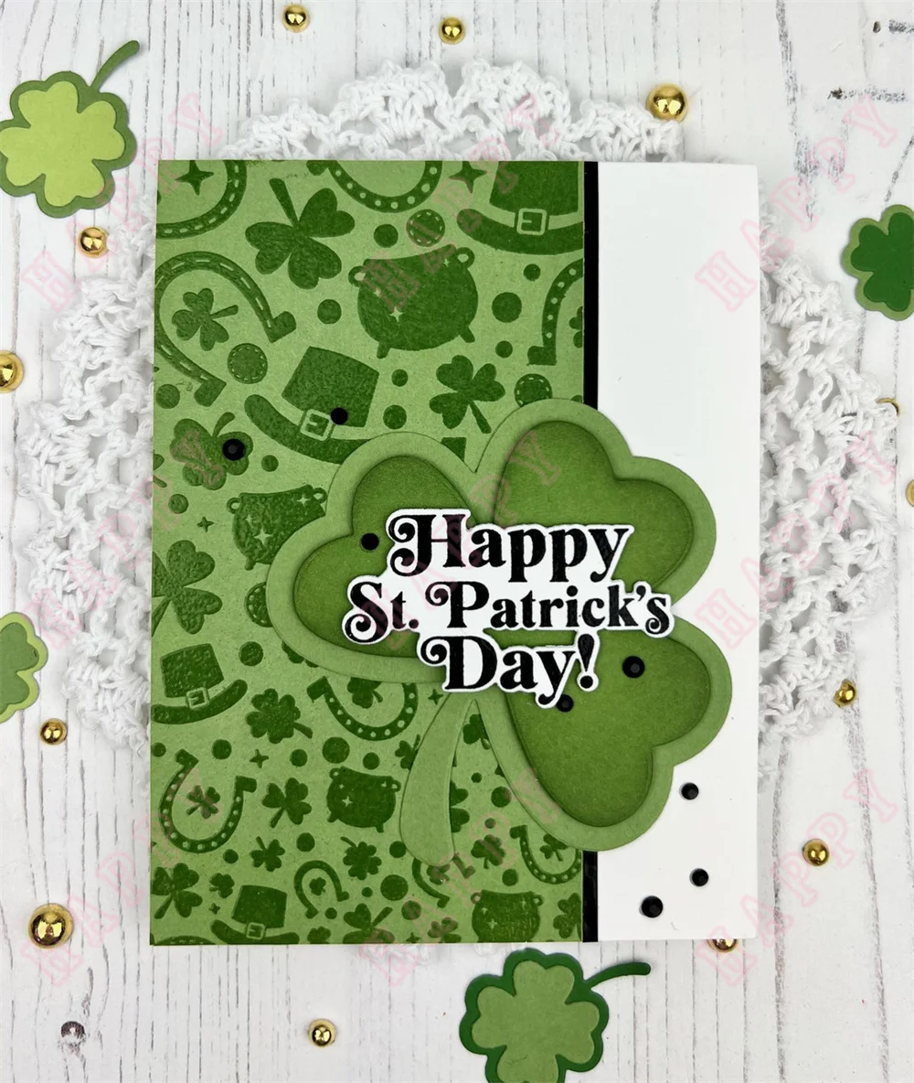 Arrival New Metal Cutting Dies Shamrock Shaker Scrapbook Diary Decoration Paper Craft Embossing Template DIY Greet Card Handmade