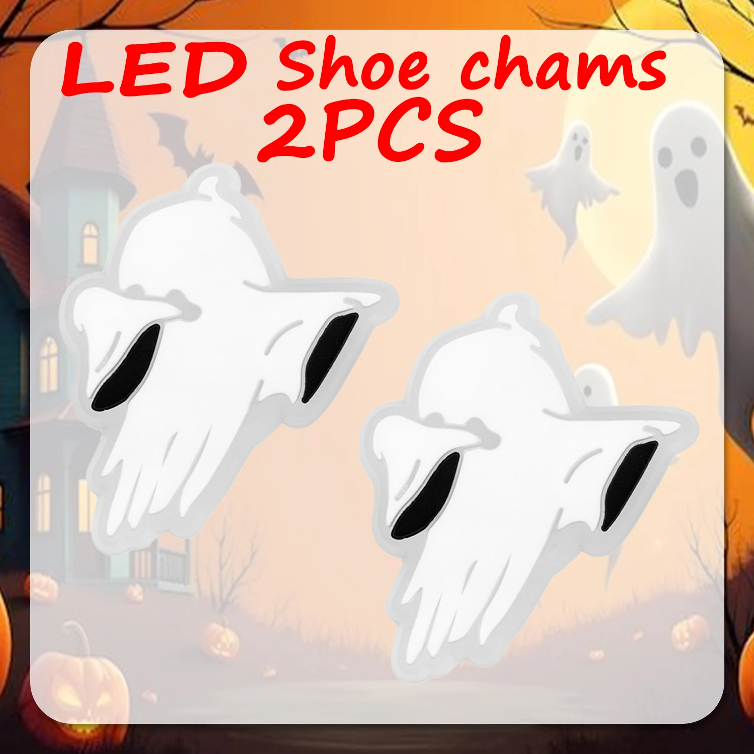 1/2/5 Stück Halloween-Schuhdekoration für Sandalen, lustiger Kürbis-Geist-Schuhanhänger, Zubehör, Katzenfledermaus, geeignet für alle Clogs – Detail 9