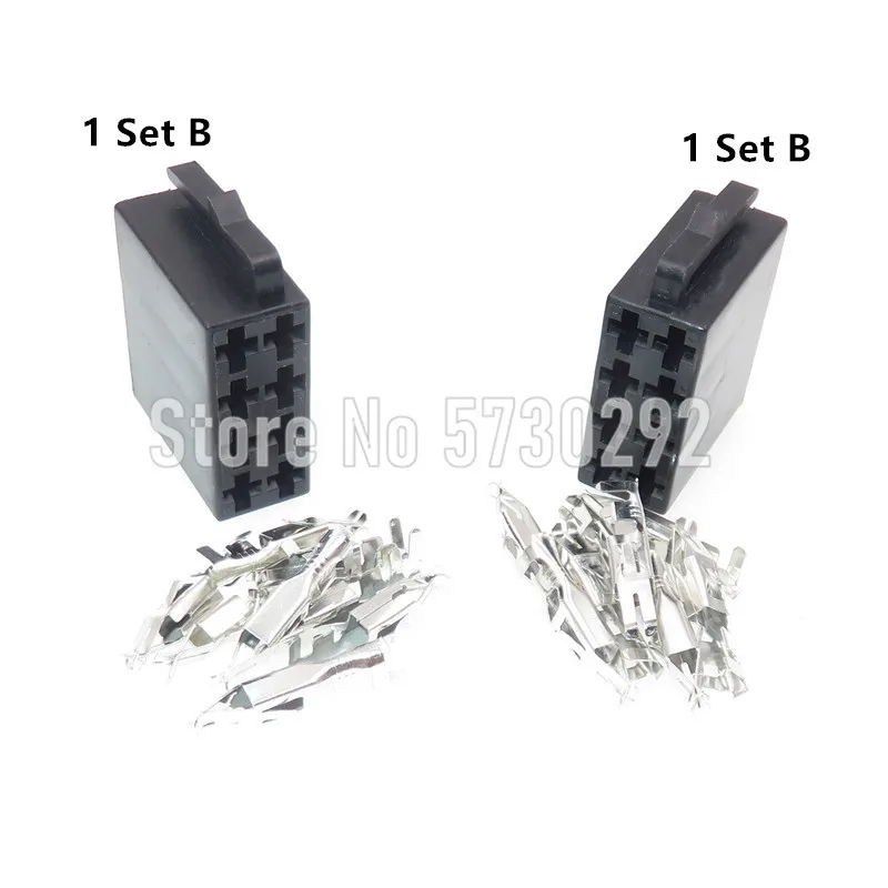 8P 10487 Universal Car Radio ISO Connector Automotive Radio Socket Adaptor Plug Use For Wiring Harness