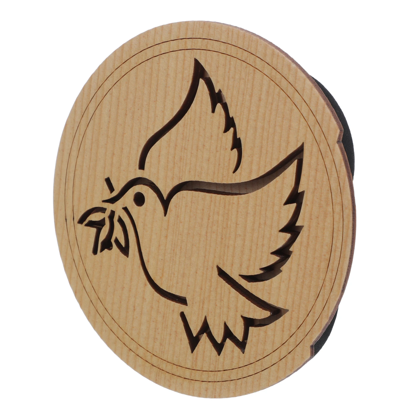 

Guitar Sound Hole Cover Maple Wood Feedback Reduction Bird Pattern Soundhole Block For 40 41 Inch Guitars Easy Install No