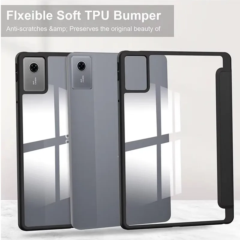 HD Acrylic Smart Case for New Lenovo Tab M11 Xiaoxin Pad 11 2025 TB335FC,Idea Tab TB336 ZU FU 11 