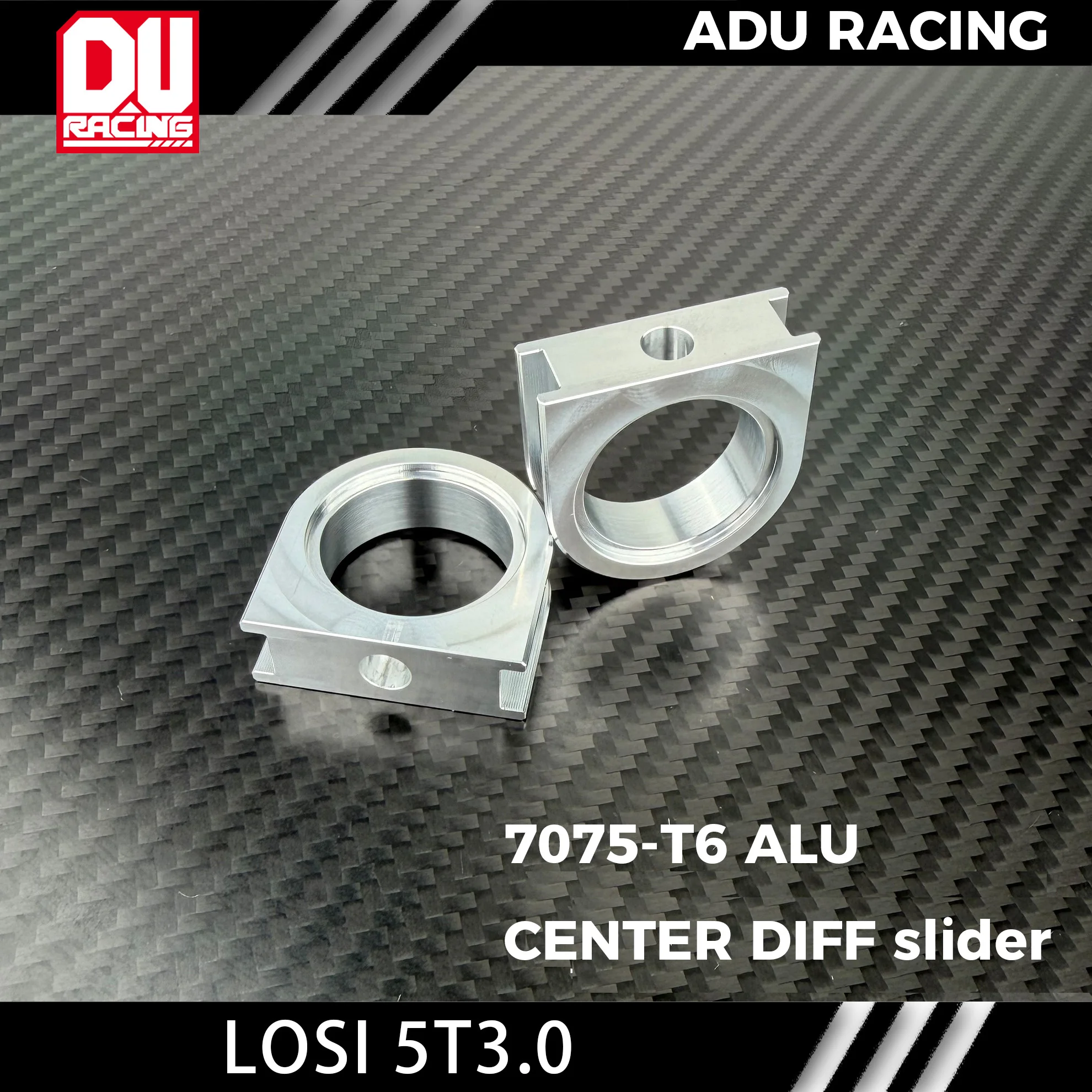 ADU RACING 7075-T6 ALU CENTER DIFF SLIDER FOR LOSI 5IVE-TE 3.0 5T 3.0