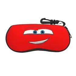 Lightning McQueen Croc Pixar custodia per occhiali per auto Unisex nuova scatola portaoggetti per occhiali con cerniera scatola per occhiali Anti-pressione