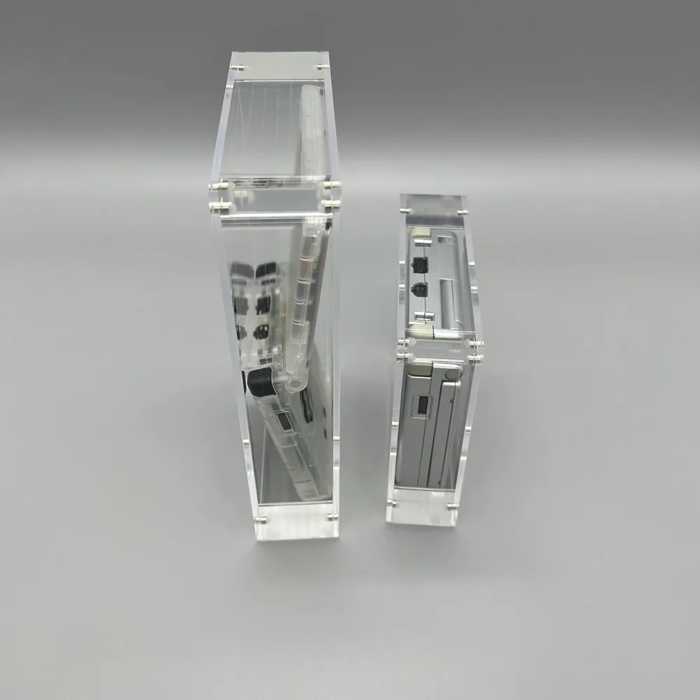 High transparency acrylic magnetic cover console storage box for Game boy advanced SP GBASP