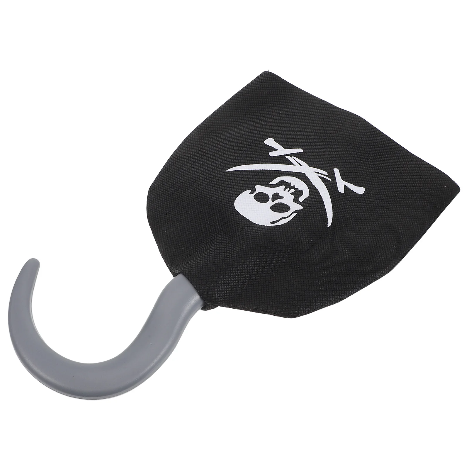 

5Pcs Halloween Pirate Hook Accessory Black Plastic Prop for Role Play Costume Dress Up Themed Party Decoration