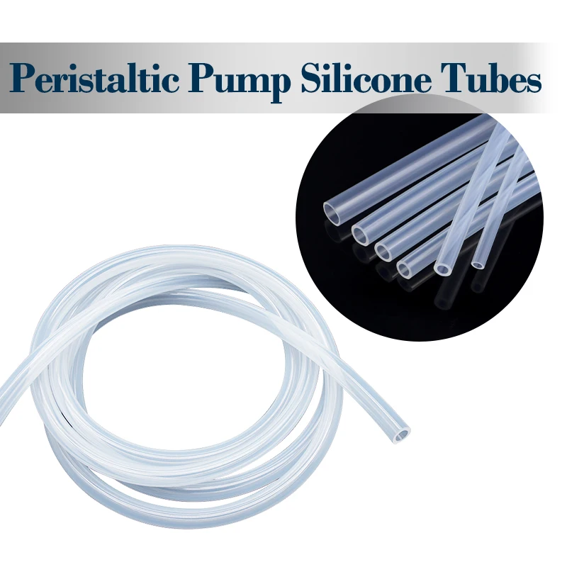 

Transparent ID0.5~25.4×OD2.1~35mmSilicone Peristaltic Pump Tube Corrosion Resistant Flexible Nontoxic Food Grade Laboratory Hose