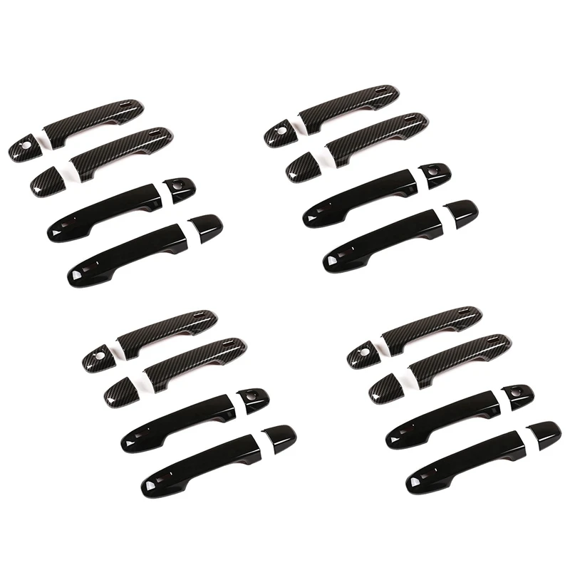 

12X Car Exterior Door Handle Cover Trim For Toyota 86 GT86 Subaru BRZ 2012-2020(Carbon Fiber)