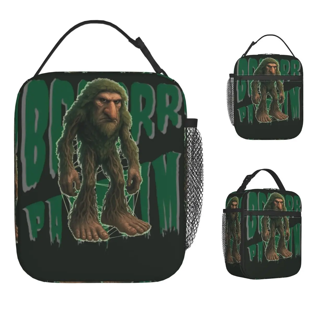 

Brr Brr Patapim Italian Brainrot Meme Lunch Bag Portable Zipper Lunch Box Girls Picnic Cooler Bag Kawaii Oxford Tote Food Bags