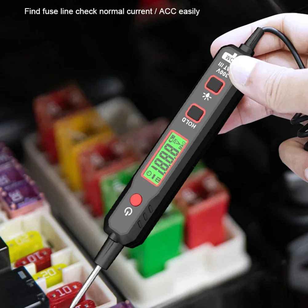 Spring Wire Clip HT86A Tester Auto Power Off Easy Battery Replacement High Definition LCD Screen LED Lighting Function