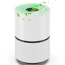 HEPA Smart Desktop Activated carbon Ionizer Air Purifier A19 With Air Quality Indicator