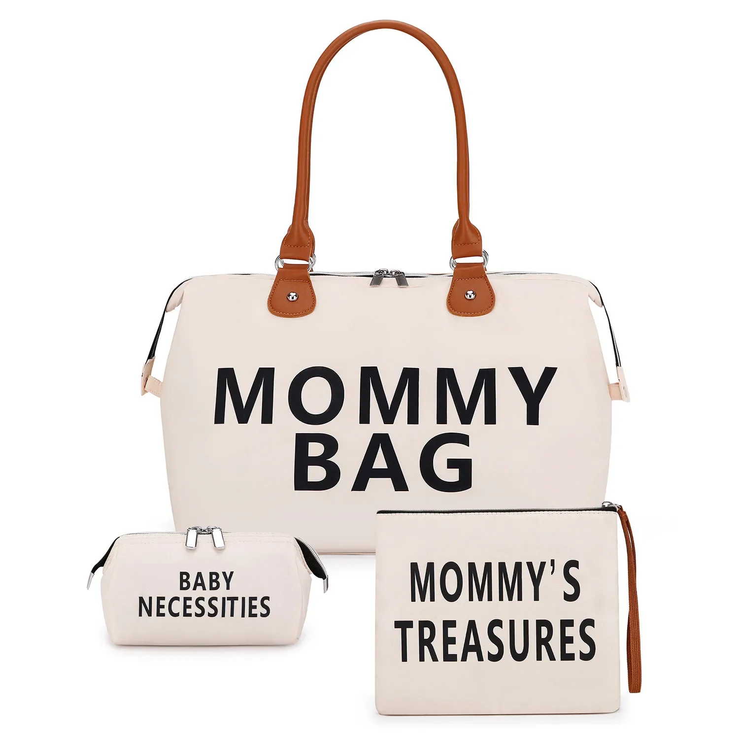 Travel bag mommy bag three piece set shoulder bag handbag tote bag dry and wet separation Tote diaper bag Toiletry bag Diper bag