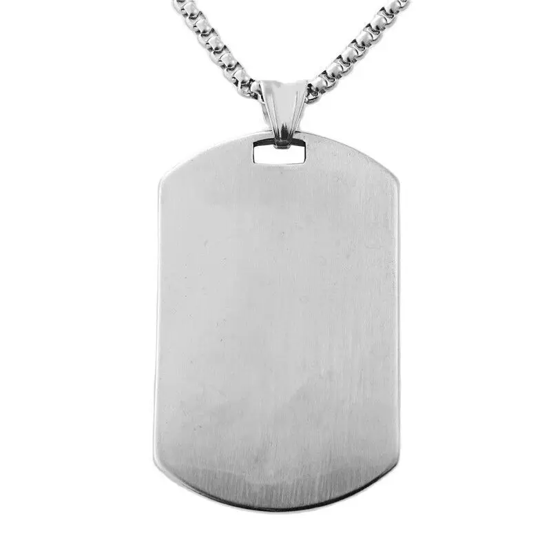 Men's Large Heavy Skull Gun Stainless Steel Pendant Necklace Chain