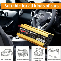 NEW Inverter 12v 220v Pure Sine Wave 1600W / 3000W Transformer Convert Multi-function Socket Converter Car inverter