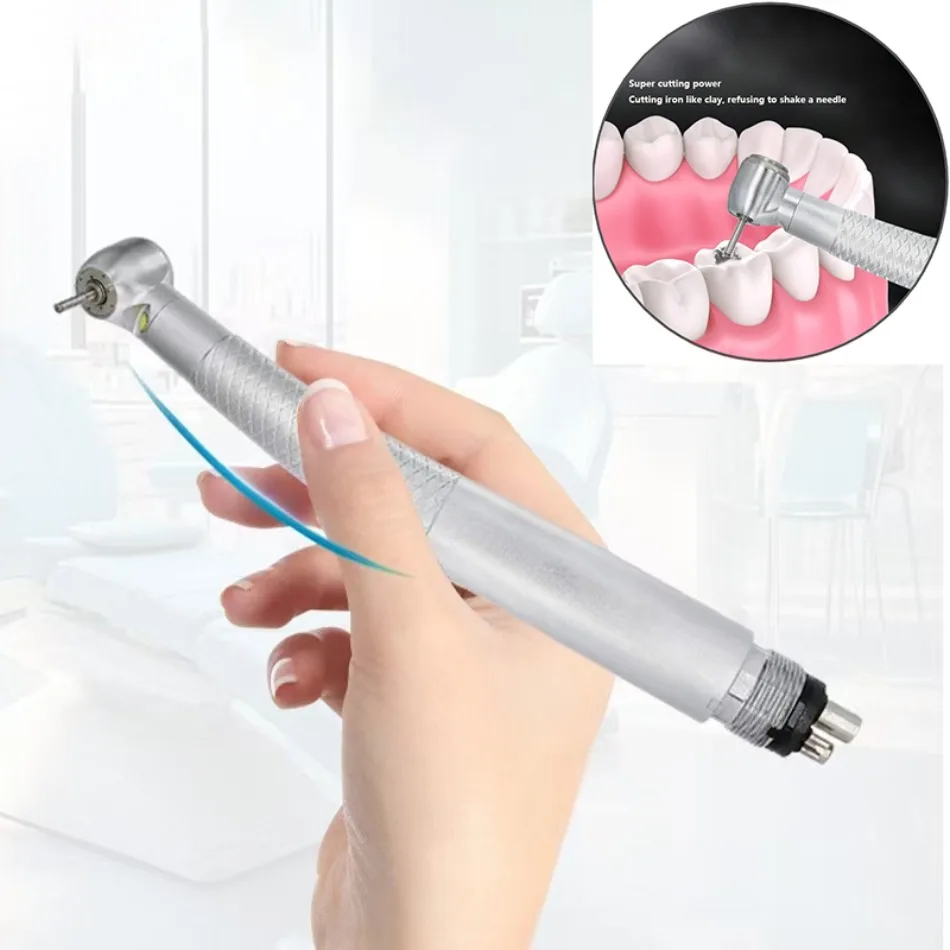 Dental handpiece, high-speed air turbine, four-point water spray, anti-suckback press, scenery immortal light, fast dental drill